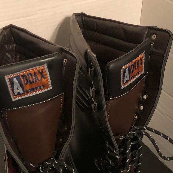 Addax Ridge Goth Motorcycle Black Lace Up Combat Boots Size 45 EU US Men's 12 - Picture 6 of 10